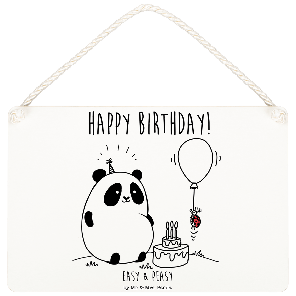 Deko Schild Easy & Peasy Happy Birthday