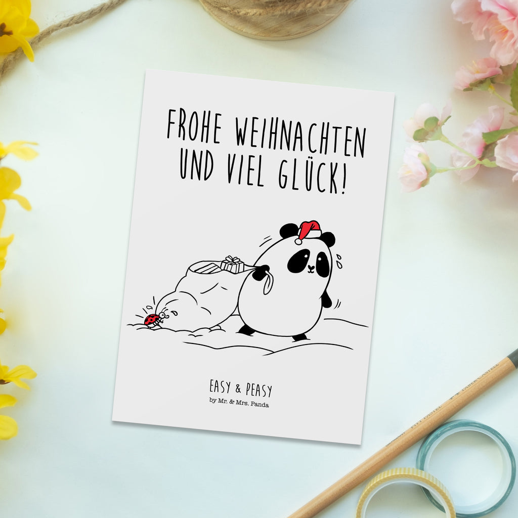 Postkarte Easy & Peasy Frohe Weihnachten  Geschenkkarte, Grußkarte, Karte, Einladung, Ansichtskarte, Geburtstagskarte, Einladungskarte  