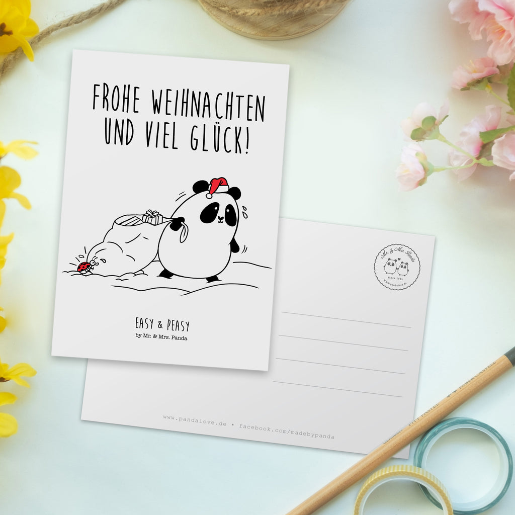 Postkarte Easy & Peasy Frohe Weihnachten  Geschenkkarte, Grußkarte, Karte, Einladung, Ansichtskarte, Geburtstagskarte, Einladungskarte  