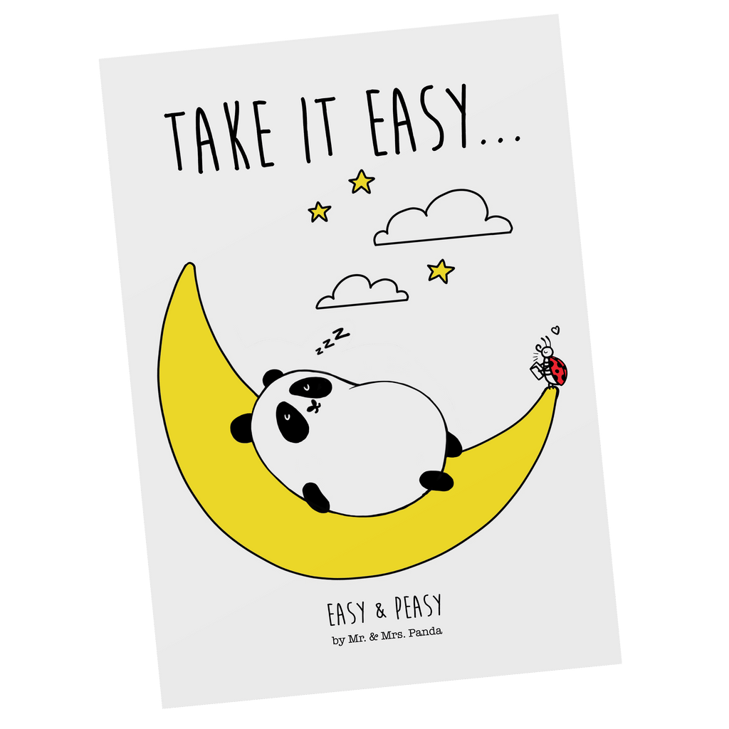Postkarte Easy & Peasy Take it Easy  Geschenkkarte, Grußkarte, Karte, Einladung, Ansichtskarte, Geburtstagskarte, Einladungskarte  