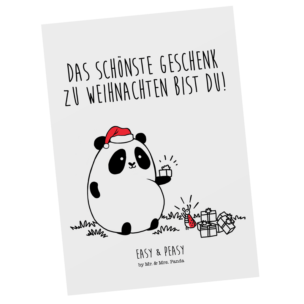 Postkarte Easy & Peasy Weihnachtsgeschenk  Geschenkkarte, Grußkarte, Karte, Einladung, Ansichtskarte, Geburtstagskarte, Einladungskarte  
