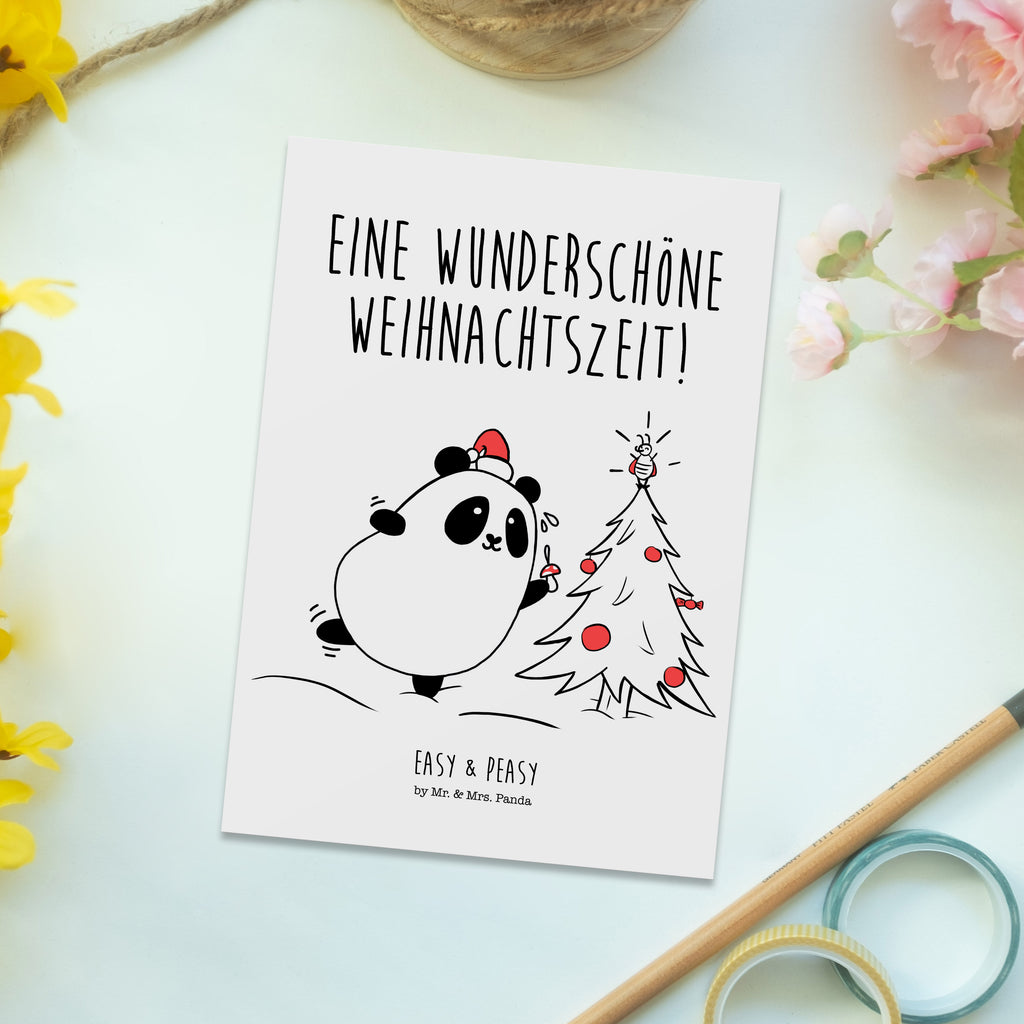 Postkarte Easy & Peasy Weihnachtszeit  Geschenkkarte, Grußkarte, Karte, Einladung, Ansichtskarte, Geburtstagskarte, Einladungskarte  