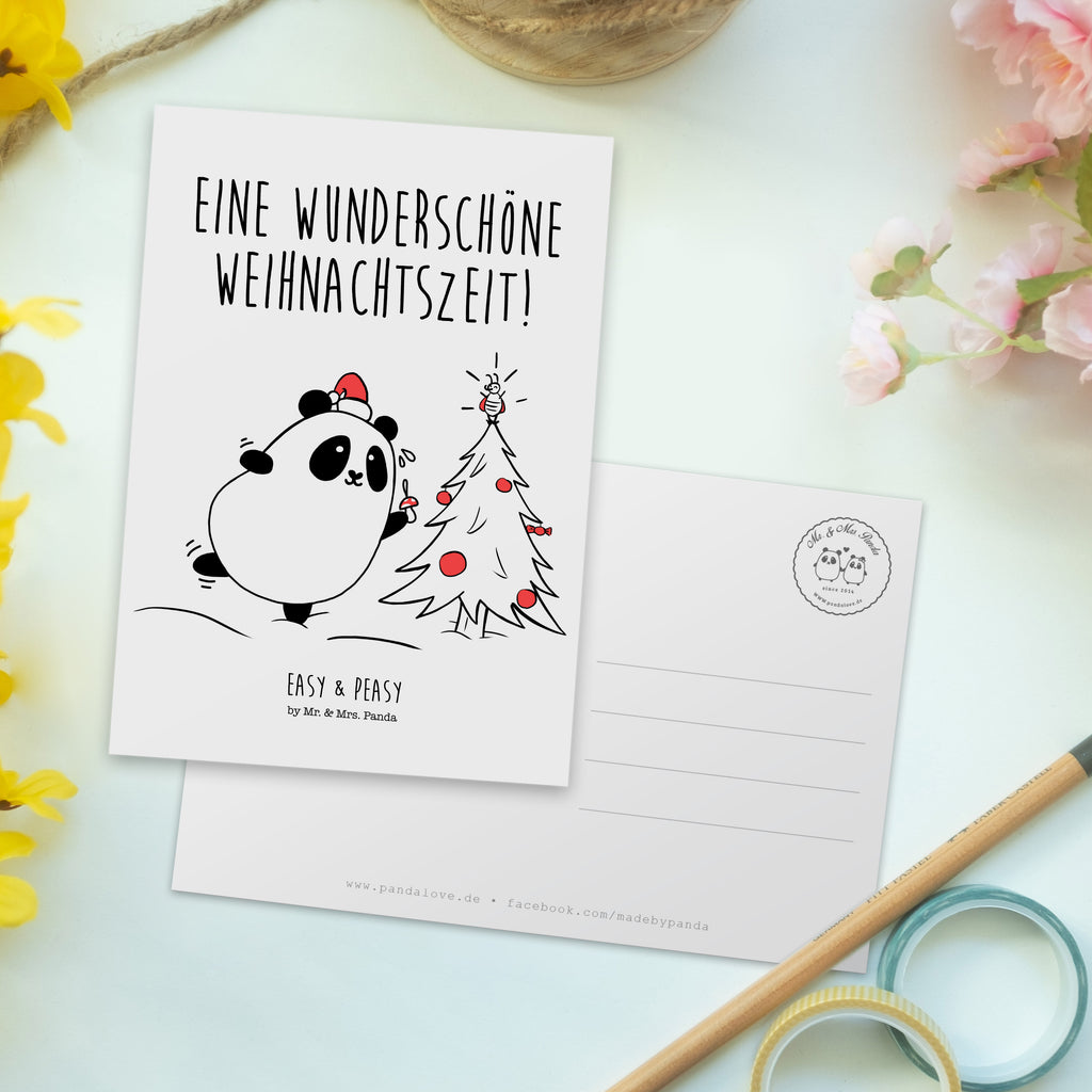 Postkarte Easy & Peasy Weihnachtszeit  Geschenkkarte, Grußkarte, Karte, Einladung, Ansichtskarte, Geburtstagskarte, Einladungskarte  