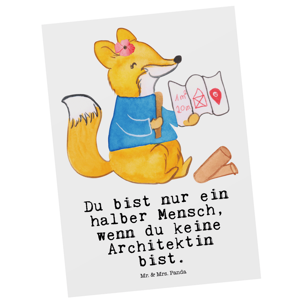 Postkarte Architektin mit Herz Geschenkkarte, Grußkarte, Karte, Einladung, Ansichtskarte, Geburtstagskarte, Einladungskarte, Dankeskarte, Beruf, Ausbildung, Jubiläum, Abschied, Rente, Kollege, Kollegin, Geschenk, Schenken, Arbeitskollege, Mitarbeiter, Firma, Danke, Dankeschön, Architektin, Innenarchitektin, Architekturbüro