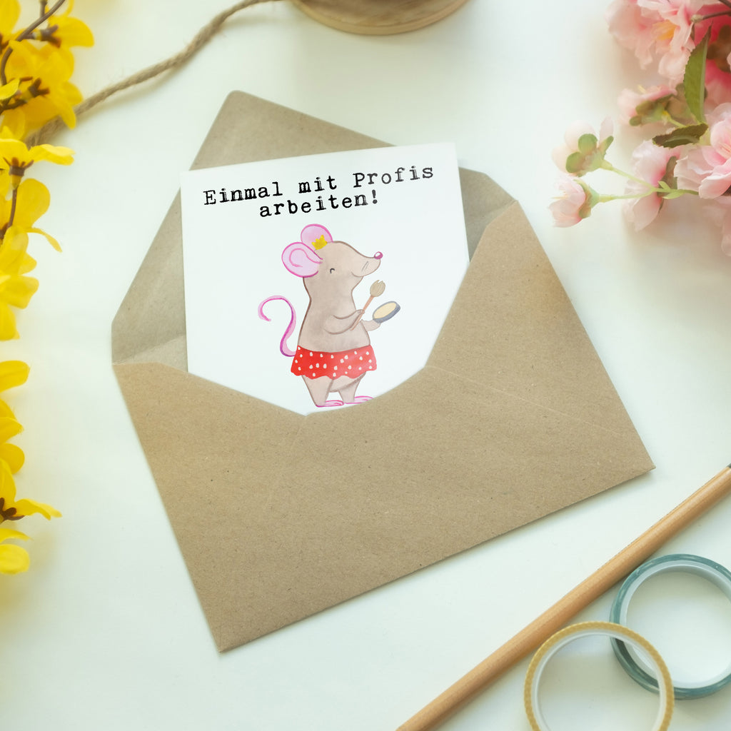 Grußkarte Visagistin aus Leidenschaft Klappkarte, Einladungskarte, Glückwunschkarte, Hochzeitskarte, Geburtstagskarte, Karte, Beruf, Ausbildung, Jubiläum, Abschied, Rente, Kollege, Kollegin, Geschenk, Schenken, Arbeitskollege, Mitarbeiter, Firma, Danke, Dankeschön, Kosmetikerin, Make Up Artist, Maskenbildnerin, Visagistin, Beauty Salon, Kosmetikstudio, Eröffnung