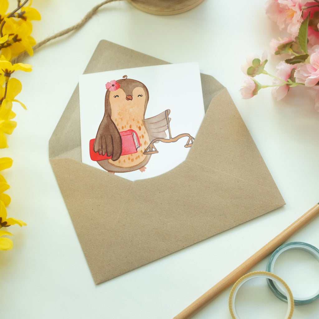 Grußkarte Juristin mit Herz Klappkarte, Einladungskarte, Glückwunschkarte, Hochzeitskarte, Geburtstagskarte, Karte, Beruf, Ausbildung, Jubiläum, Abschied, Rente, Kollege, Kollegin, Geschenk, Schenken, Arbeitskollege, Mitarbeiter, Firma, Danke, Dankeschön, Juristin, Anwältin, Jura Studium, Master of laws, Staatsexamen, Jurastudent, Anwaltskanzlei