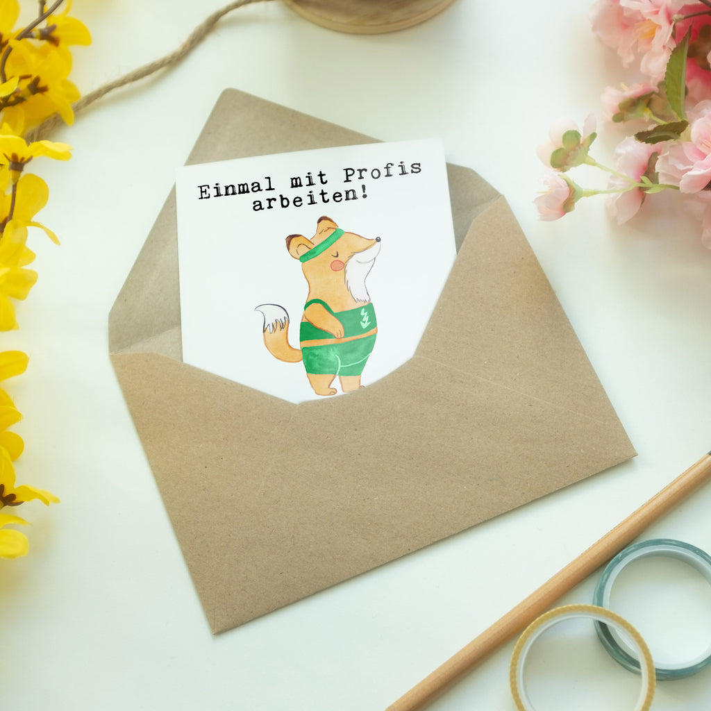 Grußkarte Sportlehrer aus Leidenschaft Klappkarte, Einladungskarte, Glückwunschkarte, Hochzeitskarte, Geburtstagskarte, Karte, Beruf, Ausbildung, Jubiläum, Abschied, Rente, Kollege, Kollegin, Geschenk, Schenken, Arbeitskollege, Mitarbeiter, Firma, Danke, Dankeschön