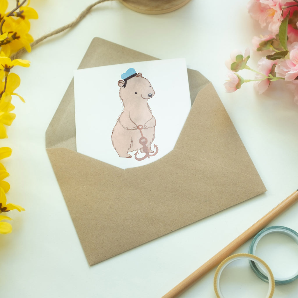 Grußkarte Matrosin mit Herz Klappkarte, Einladungskarte, Glückwunschkarte, Hochzeitskarte, Geburtstagskarte, Karte, Beruf, Ausbildung, Jubiläum, Abschied, Rente, Kollege, Kollegin, Geschenk, Schenken, Arbeitskollege, Mitarbeiter, Firma, Danke, Dankeschön, Matrosin, Seeleute, Schiff, Schiffsmechanikerin