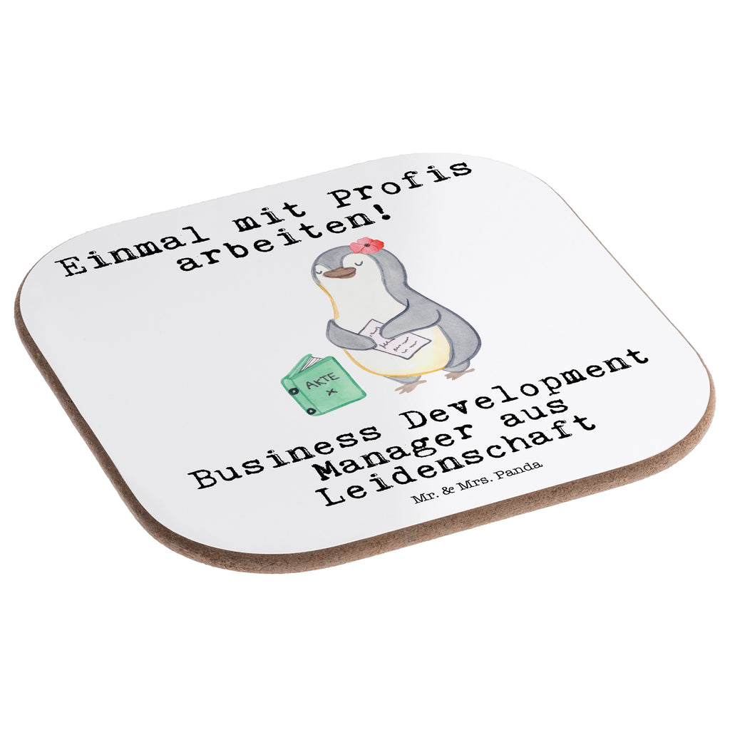 Quadratische Untersetzer Business Development Manager aus Leidenschaft Bierdeckel, Glasuntersetzer, Untersetzer Gläser, Getränkeuntersetzer, Beruf, Ausbildung, Jubiläum, Abschied, Rente, Kollege, Kollegin, Geschenk, Schenken, Arbeitskollege, Mitarbeiter, Firma, Danke, Dankeschön