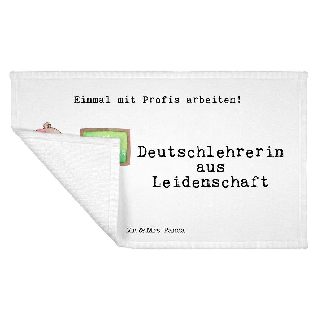 Gäste Handtuch Deutschlehrerin aus Leidenschaft Gästetuch, Reisehandtuch, Sport Handtuch, Frottier, Kinder Handtuch, Beruf, Ausbildung, Jubiläum, Abschied, Rente, Kollege, Kollegin, Geschenk, Schenken, Arbeitskollege, Mitarbeiter, Firma, Danke, Dankeschön, Deutschlehrerin, Deutschunterricht, Schule, Grundschule