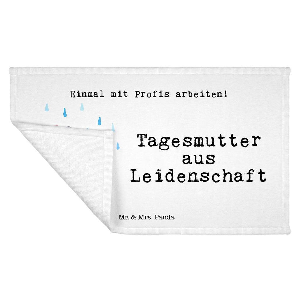 Gäste Handtuch Tagesmutter aus Leidenschaft Gästetuch, Reisehandtuch, Sport Handtuch, Frottier, Kinder Handtuch, Beruf, Ausbildung, Jubiläum, Abschied, Rente, Kollege, Kollegin, Geschenk, Schenken, Arbeitskollege, Mitarbeiter, Firma, Danke, Dankeschön