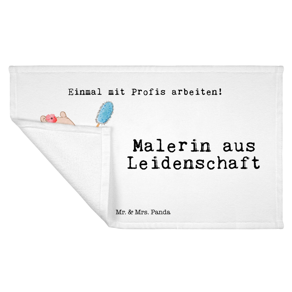 Gäste Handtuch Malerin aus Leidenschaft Gästetuch, Reisehandtuch, Sport Handtuch, Frottier, Kinder Handtuch, Beruf, Ausbildung, Jubiläum, Abschied, Rente, Kollege, Kollegin, Geschenk, Schenken, Arbeitskollege, Mitarbeiter, Firma, Danke, Dankeschön, Maler, Malermeisterin, Gesellenprüfung, Meisterprüfung, Malerbetrieb
