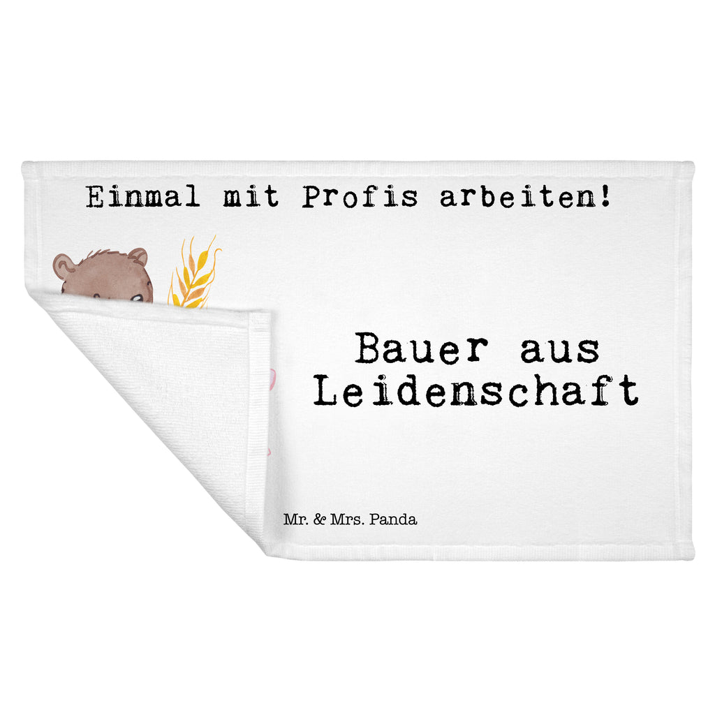 Gäste Handtuch Bauer aus Leidenschaft Gästetuch, Reisehandtuch, Sport Handtuch, Frottier, Kinder Handtuch, Beruf, Ausbildung, Jubiläum, Abschied, Rente, Kollege, Kollegin, Geschenk, Schenken, Arbeitskollege, Mitarbeiter, Firma, Danke, Dankeschön, Landwirt; Bauer, Tierwirt, Agronom, Farmer, Bauernhof