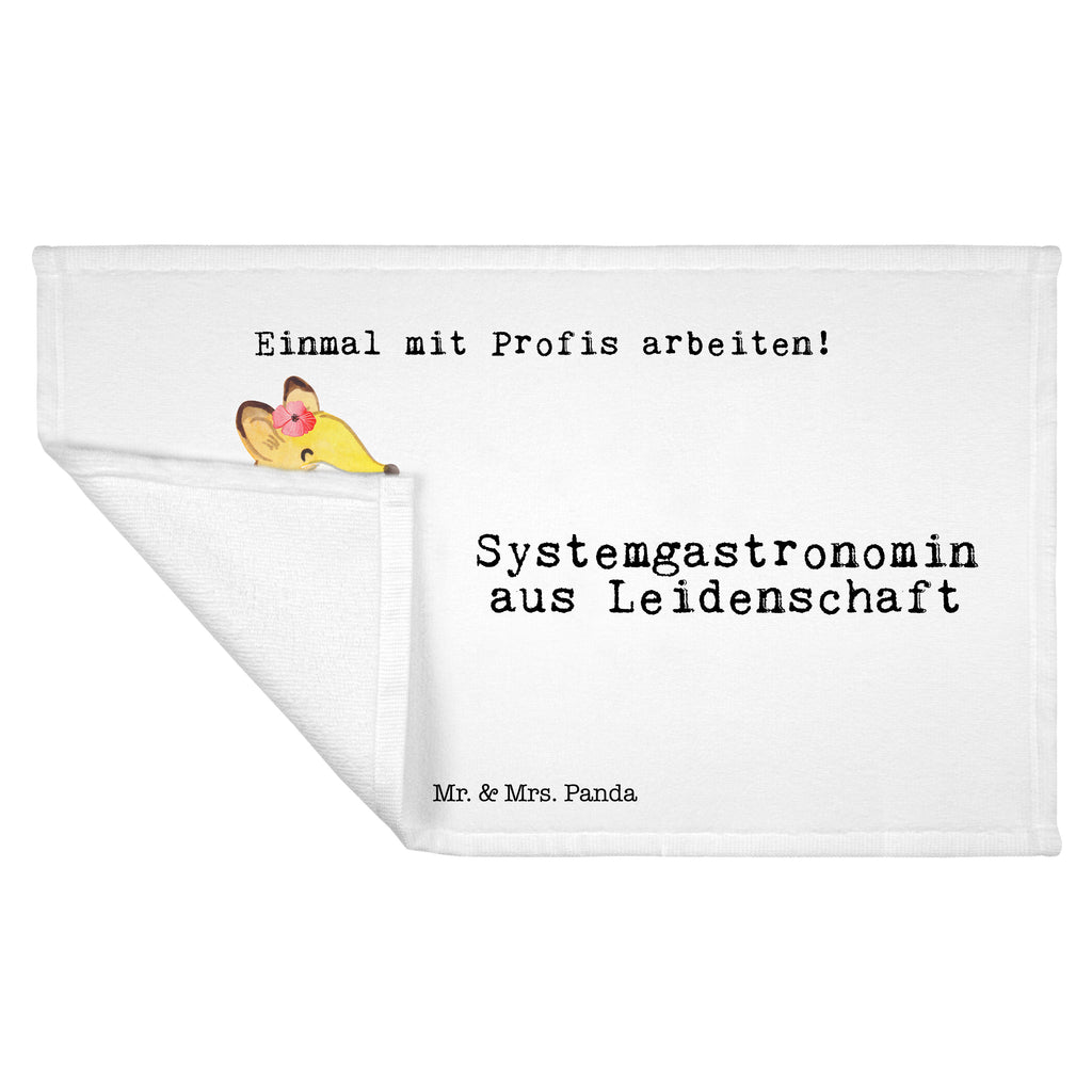Gäste Handtuch Systemgastronomin aus Leidenschaft Gästetuch, Reisehandtuch, Sport Handtuch, Frottier, Kinder Handtuch, Beruf, Ausbildung, Jubiläum, Abschied, Rente, Kollege, Kollegin, Geschenk, Schenken, Arbeitskollege, Mitarbeiter, Firma, Danke, Dankeschön