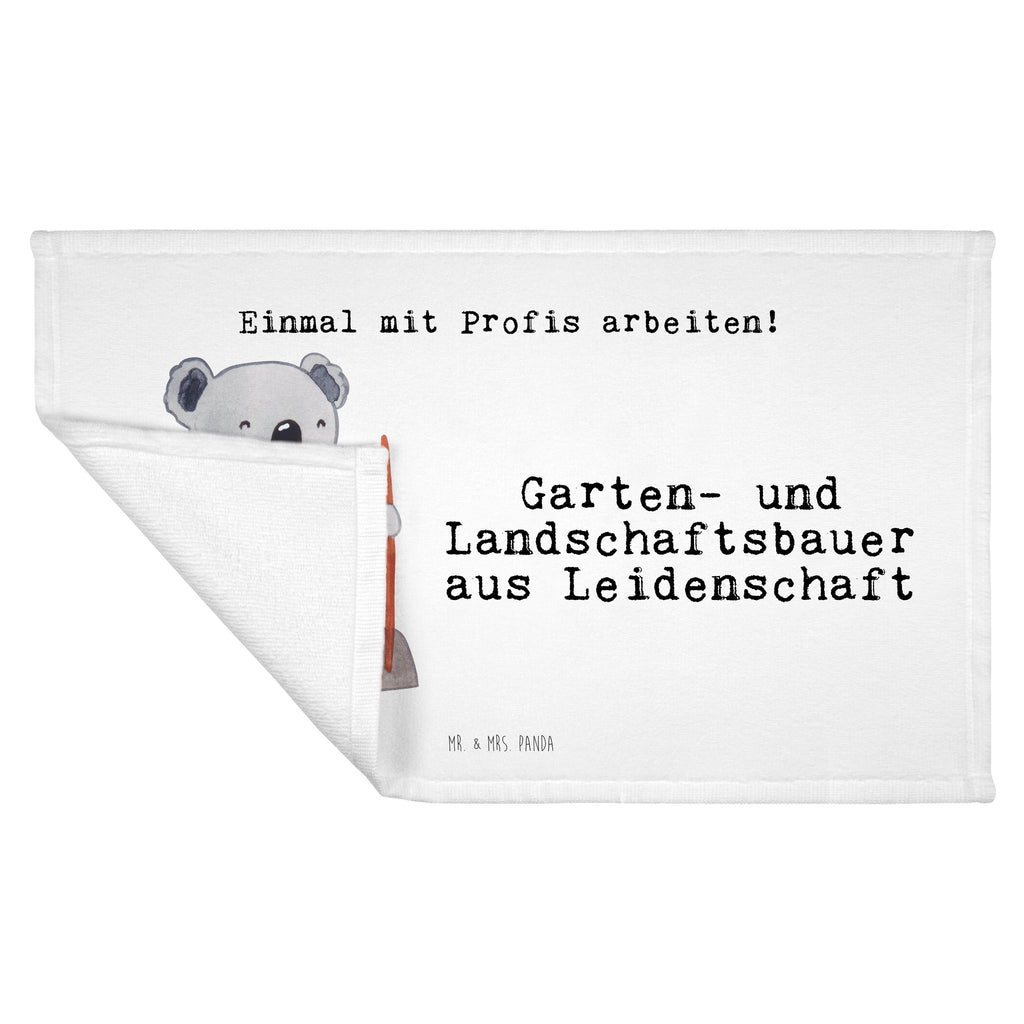 Gäste Handtuch Garten- und Landschaftsbauer aus Leidenschaft Gästetuch, Reisehandtuch, Sport Handtuch, Frottier, Kinder Handtuch, Beruf, Ausbildung, Jubiläum, Abschied, Rente, Kollege, Kollegin, Geschenk, Schenken, Arbeitskollege, Mitarbeiter, Firma, Danke, Dankeschön, Gärtner, Gartenplaner, Gärtnerei, Gartenbau, Hobbygärtner, Garten- und Landschaftsbauer