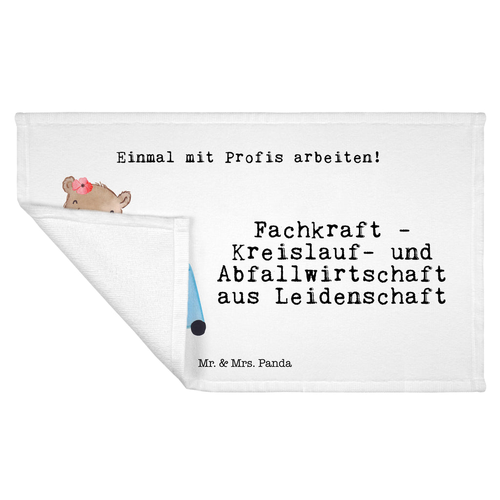 Gäste Handtuch Fachkraft - Kreislauf- und Abfallwirtschaft aus Leidenschaft Gästetuch, Reisehandtuch, Sport Handtuch, Frottier, Kinder Handtuch, Beruf, Ausbildung, Jubiläum, Abschied, Rente, Kollege, Kollegin, Geschenk, Schenken, Arbeitskollege, Mitarbeiter, Firma, Danke, Dankeschön, Müllwerker, Fachkraft Kreislauf- und Abfallwirtschaft, Müllentsorger, Kehrichtmann, Müllmann, Müllfahrer