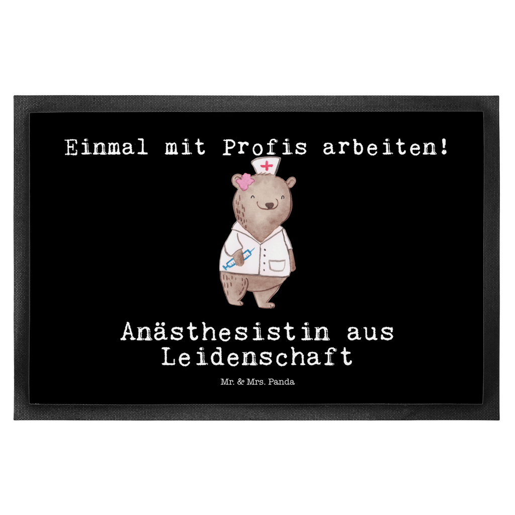 Fußmatte Anästhesistin aus Leidenschaft Anästhesistin, Narkoseärztin, Anästhesie, Krankenhaus, Studium,  Türvorleger, Schmutzmatte, Fußabtreter, Matte, Schmutzfänger, Fußabstreifer, Schmutzfangmatte, Türmatte, Motivfußmatte,  Haustürmatte, Vorleger  Beruf, Ausbildung, Jubiläum, Abschied, Rente, Kollege, Kollegin, Geschenk, Schenken, Arbeitskollege, Mitarbeiter, Firma, Danke, Dankeschön