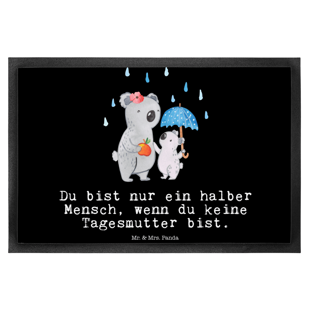 Fußmatte Tagesmutter mit Herz  Türvorleger, Schmutzmatte, Fußabtreter, Matte, Schmutzfänger, Fußabstreifer, Schmutzfangmatte, Türmatte, Motivfußmatte,  Haustürmatte, Vorleger  Beruf, Ausbildung, Jubiläum, Abschied, Rente, Kollege, Kollegin, Geschenk, Schenken, Arbeitskollege, Mitarbeiter, Firma, Danke, Dankeschön