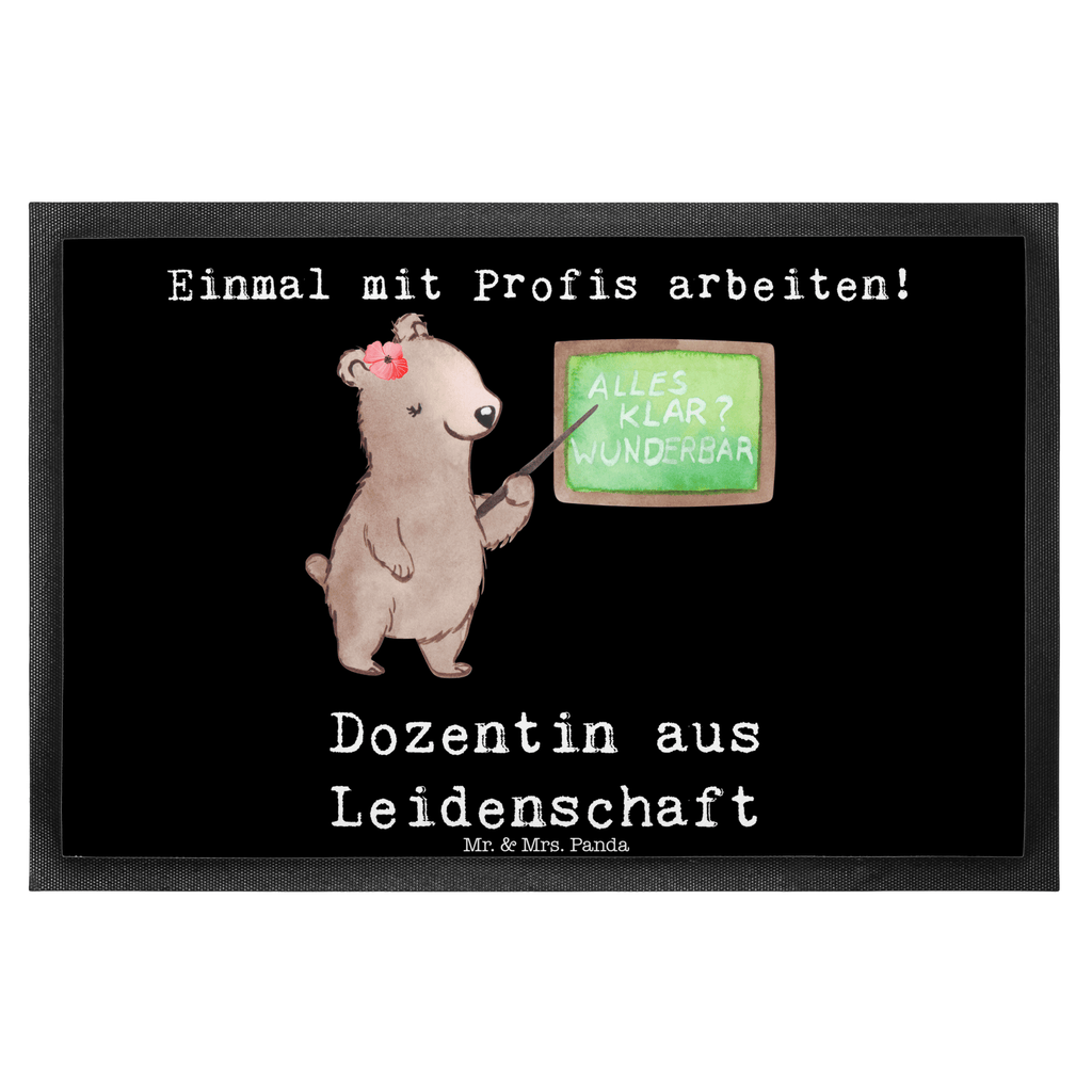 Fußmatte Dozentin aus Leidenschaft Dozentin, Professorin, Universität, Vorlesung, Tutorin, Akademikerin, Uni, Unterricht Türvorleger, Schmutzmatte, Fußabtreter, Matte, Schmutzfänger, Fußabstreifer, Schmutzfangmatte, Türmatte, Motivfußmatte,  Haustürmatte, Vorleger  Beruf, Ausbildung, Jubiläum, Abschied, Rente, Kollege, Kollegin, Geschenk, Schenken, Arbeitskollege, Mitarbeiter, Firma, Danke, Dankeschön