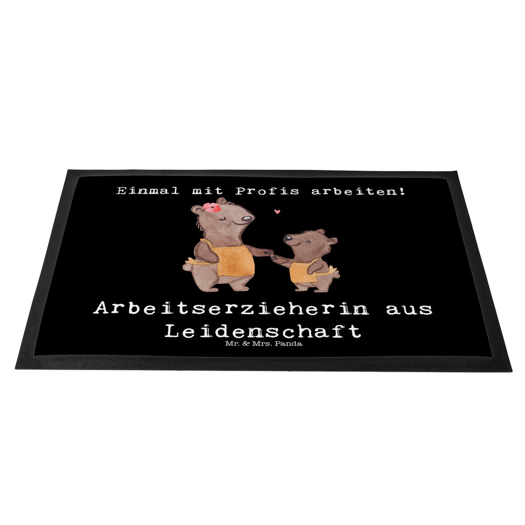 Fußmatte Arbeitserzieherin aus Leidenschaft Arbeitserzieherin, Arbeitspädagogin, Ausbildung, Studium,  Türvorleger, Schmutzmatte, Fußabtreter, Matte, Schmutzfänger, Fußabstreifer, Schmutzfangmatte, Türmatte, Motivfußmatte,  Haustürmatte, Vorleger  Beruf, Ausbildung, Jubiläum, Abschied, Rente, Kollege, Kollegin, Geschenk, Schenken, Arbeitskollege, Mitarbeiter, Firma, Danke, Dankeschön