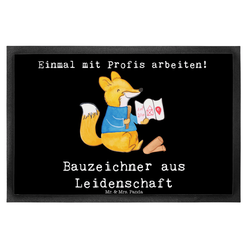 Fußmatte Bauzeichner aus Leidenschaft  Türvorleger, Schmutzmatte, Fußabtreter, Matte, Schmutzfänger, Fußabstreifer, Schmutzfangmatte, Türmatte, Motivfußmatte,  Haustürmatte, Vorleger  Beruf, Ausbildung, Jubiläum, Abschied, Rente, Kollege, Kollegin, Geschenk, Schenken, Arbeitskollege, Mitarbeiter, Firma, Danke, Dankeschön
