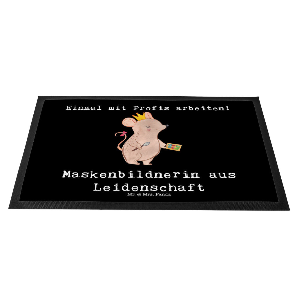 Fußmatte Maskenbildnerin aus Leidenschaft Kosmetikerin, Make Up Artist , Maskenbildnerin, Visagistin, Ausbildung, Beauty Salon, Kosmetikstudio,  Eröffnung,  Türvorleger, Schmutzmatte, Fußabtreter, Matte, Schmutzfänger, Fußabstreifer, Schmutzfangmatte, Türmatte, Motivfußmatte,  Haustürmatte, Vorleger  Beruf, Ausbildung, Jubiläum, Abschied, Rente, Kollege, Kollegin, Geschenk, Schenken, Arbeitskollege, Mitarbeiter, Firma, Danke, Dankeschön