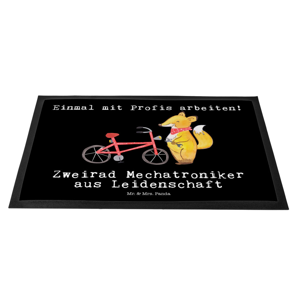 Fußmatte Zweirad Mechatroniker aus Leidenschaft  Türvorleger, Schmutzmatte, Fußabtreter, Matte, Schmutzfänger, Fußabstreifer, Schmutzfangmatte, Türmatte, Motivfußmatte,  Haustürmatte, Vorleger  Beruf, Ausbildung, Jubiläum, Abschied, Rente, Kollege, Kollegin, Geschenk, Schenken, Arbeitskollege, Mitarbeiter, Firma, Danke, Dankeschön