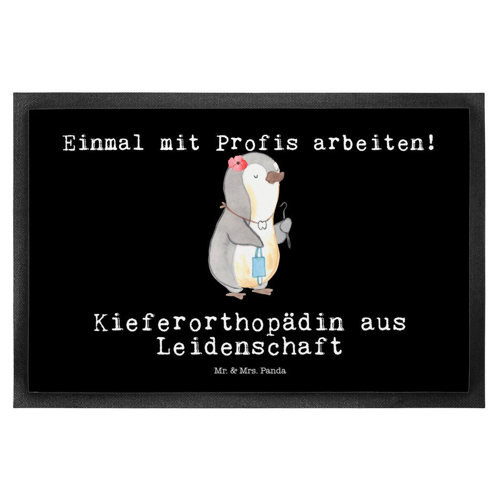 Fußmatte Kieferorthopädin aus Leidenschaft  Türvorleger, Schmutzmatte, Fußabtreter, Matte, Schmutzfänger, Fußabstreifer, Schmutzfangmatte, Türmatte, Motivfußmatte,  Haustürmatte, Vorleger  Beruf, Ausbildung, Jubiläum, Abschied, Rente, Kollege, Kollegin, Geschenk, Schenken, Arbeitskollege, Mitarbeiter, Firma, Danke, Dankeschön