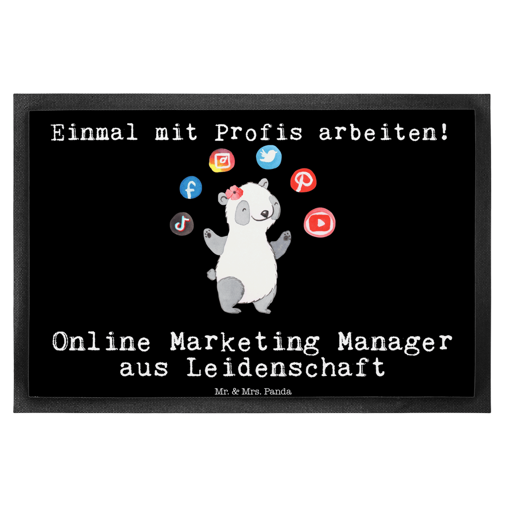 Fußmatte Online Marketing Manager aus Leidenschaft Türvorleger, Schmutzmatte, Fußabtreter, Matte, Schmutzfänger, Fußabstreifer, Schmutzfangmatte, Türmatte, Motivfußmatte, Haustürmatte, Vorleger, Beruf, Ausbildung, Jubiläum, Abschied, Rente, Kollege, Kollegin, Geschenk, Schenken, Arbeitskollege, Mitarbeiter, Firma, Danke, Dankeschön, Online Marketing, Manager, Marketingmanager, Influencer Marketing, Digital Marketing
