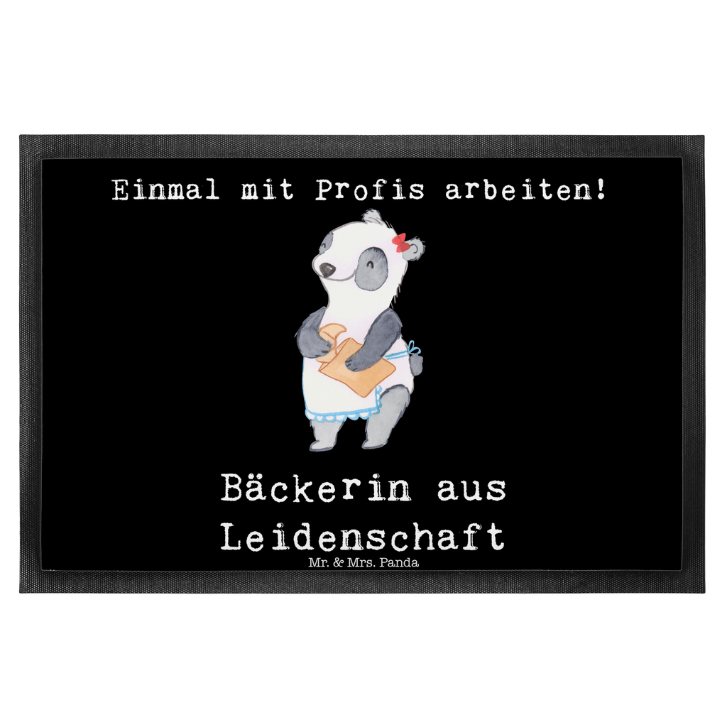 Fußmatte Bäckerin aus Leidenschaft Bäckerin, Konditorin, Brotbäckerin, Bäckerei, Backstube, Bäckerladen, Brotmanufaktur,  Türvorleger, Schmutzmatte, Fußabtreter, Matte, Schmutzfänger, Fußabstreifer, Schmutzfangmatte, Türmatte, Motivfußmatte,  Haustürmatte, Vorleger  Beruf, Ausbildung, Jubiläum, Abschied, Rente, Kollege, Kollegin, Geschenk, Schenken, Arbeitskollege, Mitarbeiter, Firma, Danke, Dankeschön