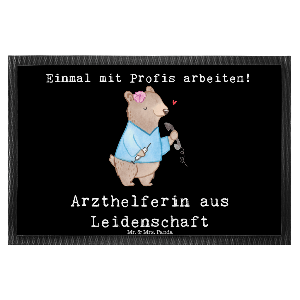 Fußmatte Arzthelferin aus Leidenschaft Arzthelferin, Medizinische Fachangestellte Türvorleger, Schmutzmatte, Fußabtreter, Matte, Schmutzfänger, Fußabstreifer, Schmutzfangmatte, Türmatte, Motivfußmatte,  Haustürmatte, Vorleger  Beruf, Ausbildung, Jubiläum, Abschied, Rente, Kollege, Kollegin, Geschenk, Schenken, Arbeitskollege, Mitarbeiter, Firma, Danke, Dankeschön