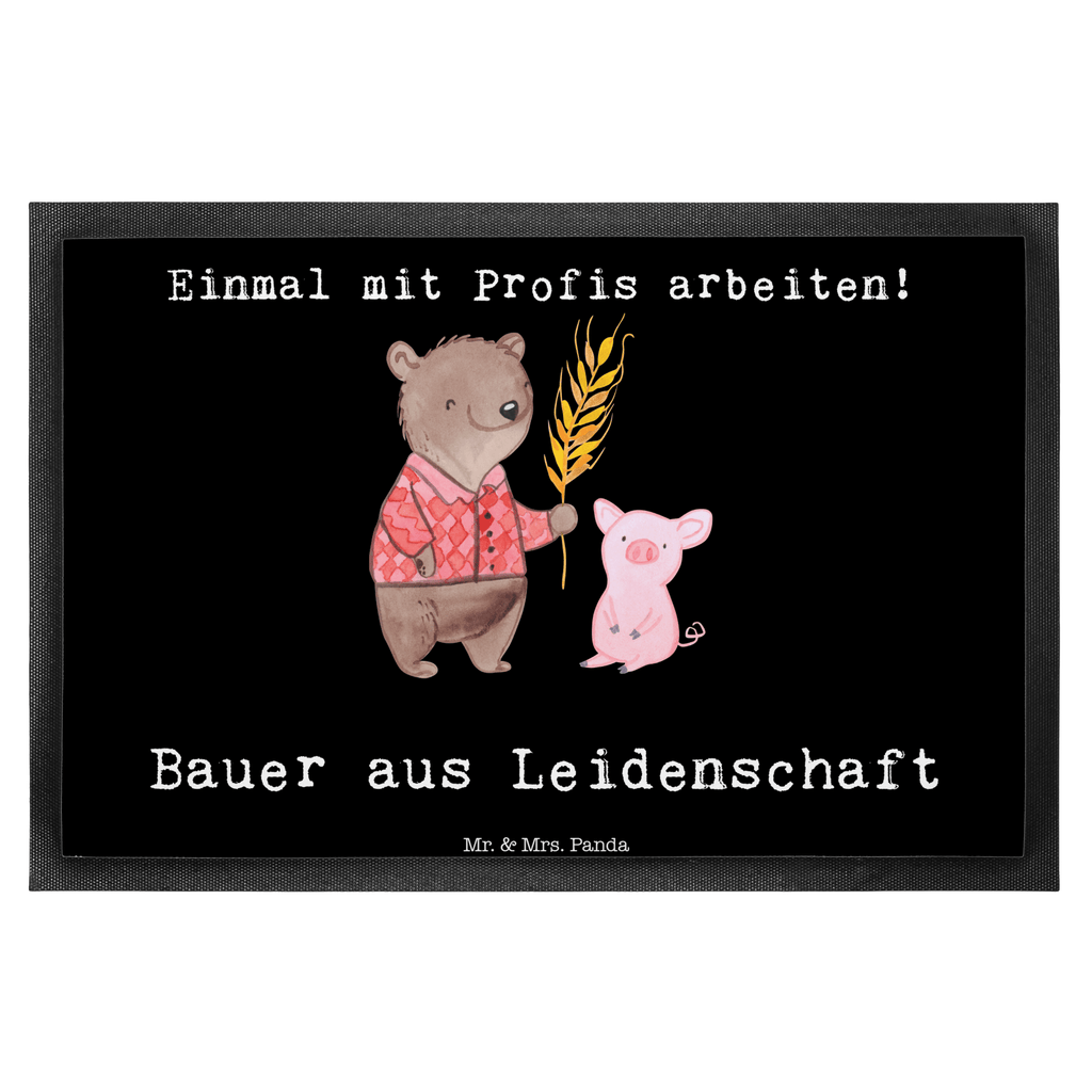 Fußmatte Bauer aus Leidenschaft Landwirt; Bauer, Tierwirt, Agronom, Farmer, Bauernhof,  Türvorleger, Schmutzmatte, Fußabtreter, Matte, Schmutzfänger, Fußabstreifer, Schmutzfangmatte, Türmatte, Motivfußmatte,  Haustürmatte, Vorleger  Beruf, Ausbildung, Jubiläum, Abschied, Rente, Kollege, Kollegin, Geschenk, Schenken, Arbeitskollege, Mitarbeiter, Firma, Danke, Dankeschön
