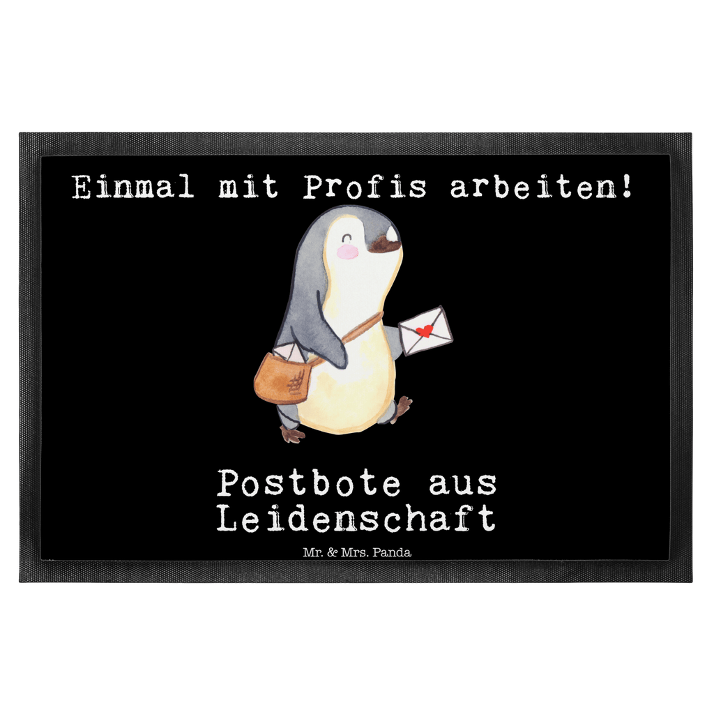 Fußmatte Postbote aus Leidenschaft Postbote, Briefzusteller, Briefträger, Postler Türvorleger, Schmutzmatte, Fußabtreter, Matte, Schmutzfänger, Fußabstreifer, Schmutzfangmatte, Türmatte, Motivfußmatte,  Haustürmatte, Vorleger  Beruf, Ausbildung, Jubiläum, Abschied, Rente, Kollege, Kollegin, Geschenk, Schenken, Arbeitskollege, Mitarbeiter, Firma, Danke, Dankeschön