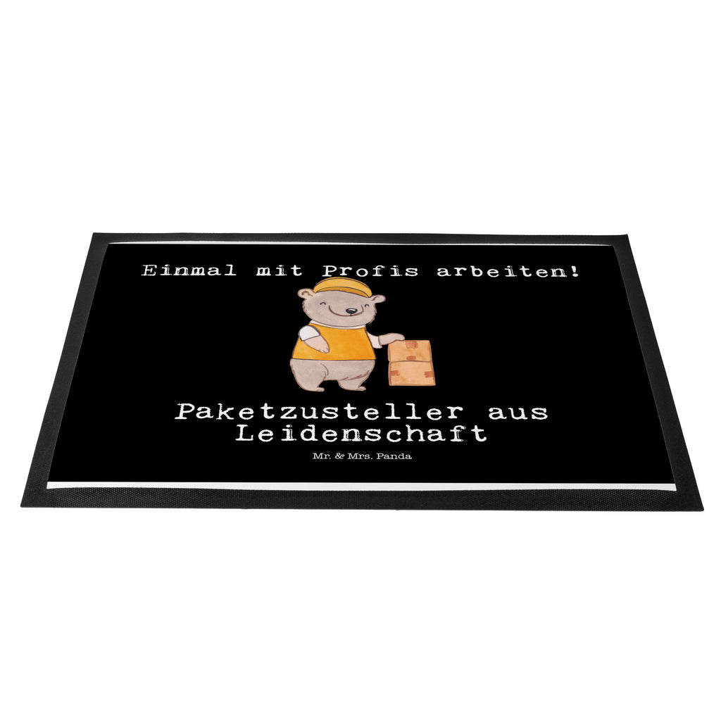 Fußmatte Paketzusteller aus Leidenschaft Türvorleger, Schmutzmatte, Fußabtreter, Matte, Schmutzfänger, Fußabstreifer, Schmutzfangmatte, Türmatte, Motivfußmatte, Haustürmatte, Vorleger, Beruf, Ausbildung, Jubiläum, Abschied, Rente, Kollege, Kollegin, Geschenk, Schenken, Arbeitskollege, Mitarbeiter, Firma, Danke, Dankeschön, Paketzusteller, Paketbote, Zustellservice Pakete