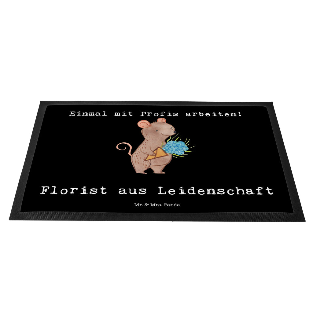 Fußmatte Florist aus Leidenschaft Blumenhändler, Florist, Blumenlanden, Ausbildung, Blumenprofi,  Türvorleger, Schmutzmatte, Fußabtreter, Matte, Schmutzfänger, Fußabstreifer, Schmutzfangmatte, Türmatte, Motivfußmatte,  Haustürmatte, Vorleger  Beruf, Ausbildung, Jubiläum, Abschied, Rente, Kollege, Kollegin, Geschenk, Schenken, Arbeitskollege, Mitarbeiter, Firma, Danke, Dankeschön