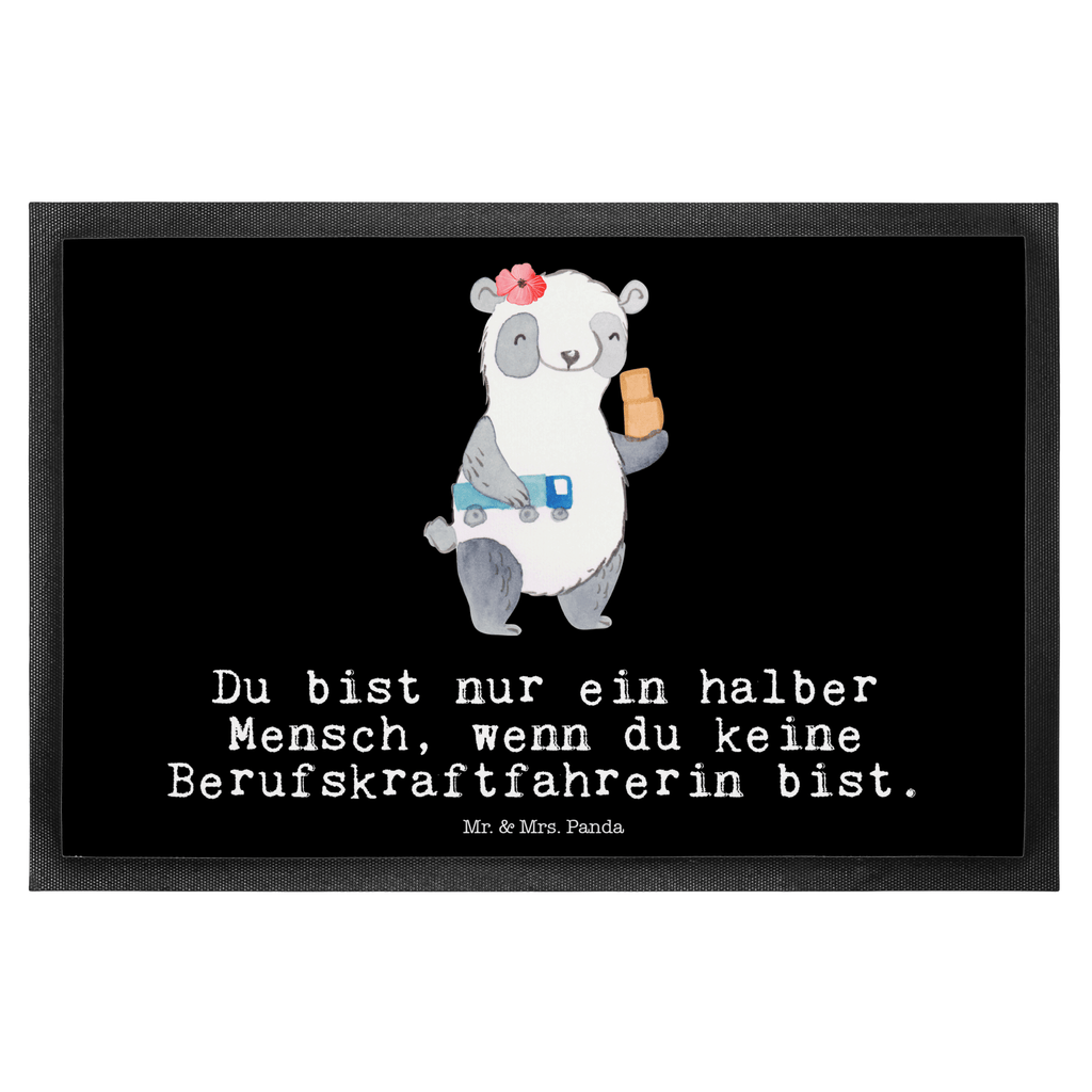 Fußmatte Berufskraftfahrerin mit Herz  Türvorleger, Schmutzmatte, Fußabtreter, Matte, Schmutzfänger, Fußabstreifer, Schmutzfangmatte, Türmatte, Motivfußmatte,  Haustürmatte, Vorleger  Beruf, Ausbildung, Jubiläum, Abschied, Rente, Kollege, Kollegin, Geschenk, Schenken, Arbeitskollege, Mitarbeiter, Firma, Danke, Dankeschön