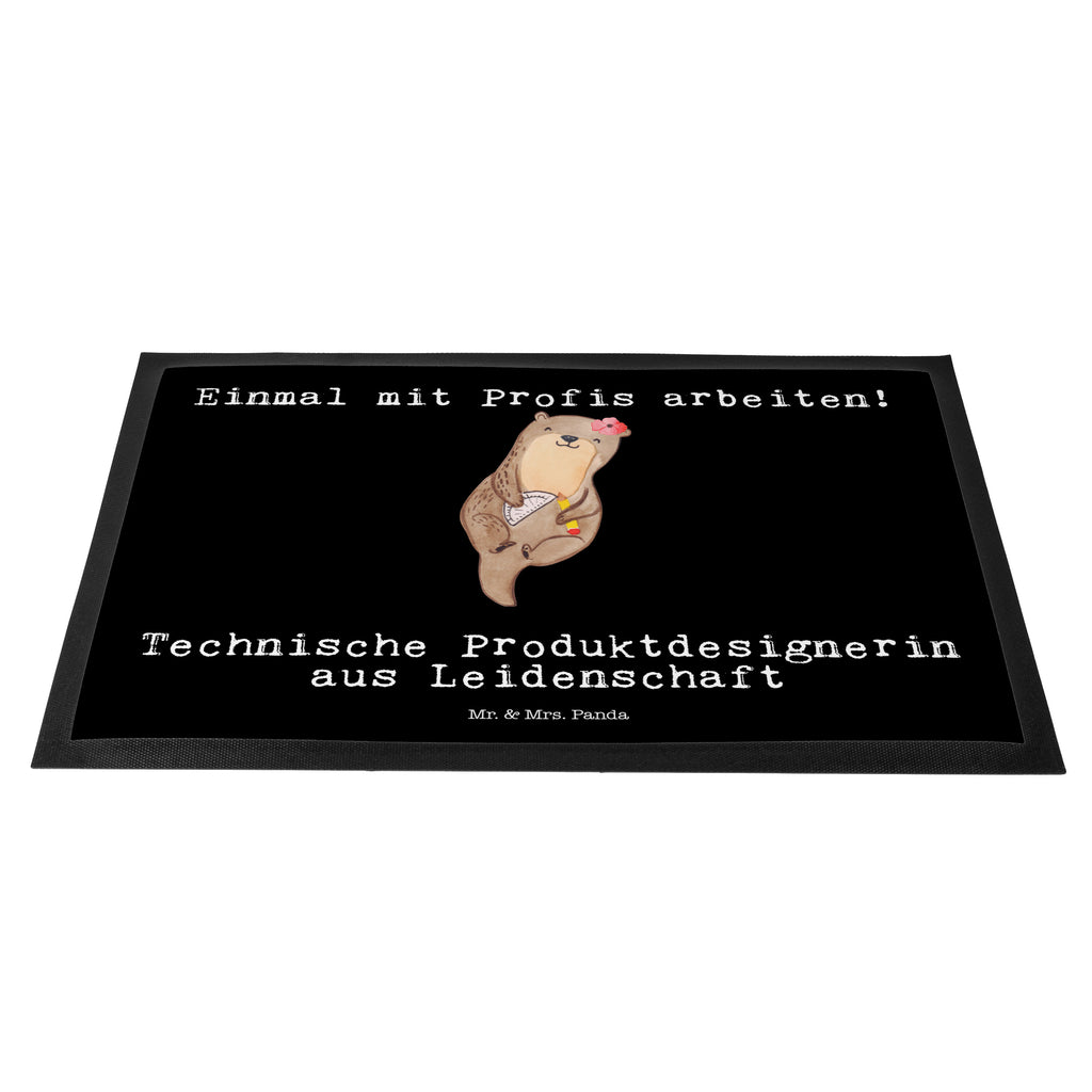 Fußmatte Technische Produktdesignerin aus Leidenschaft Türvorleger, Schmutzmatte, Fußabtreter, Matte, Schmutzfänger, Fußabstreifer, Schmutzfangmatte, Türmatte, Motivfußmatte, Haustürmatte, Vorleger, Beruf, Ausbildung, Jubiläum, Abschied, Rente, Kollege, Kollegin, Geschenk, Schenken, Arbeitskollege, Mitarbeiter, Firma, Danke, Dankeschön
