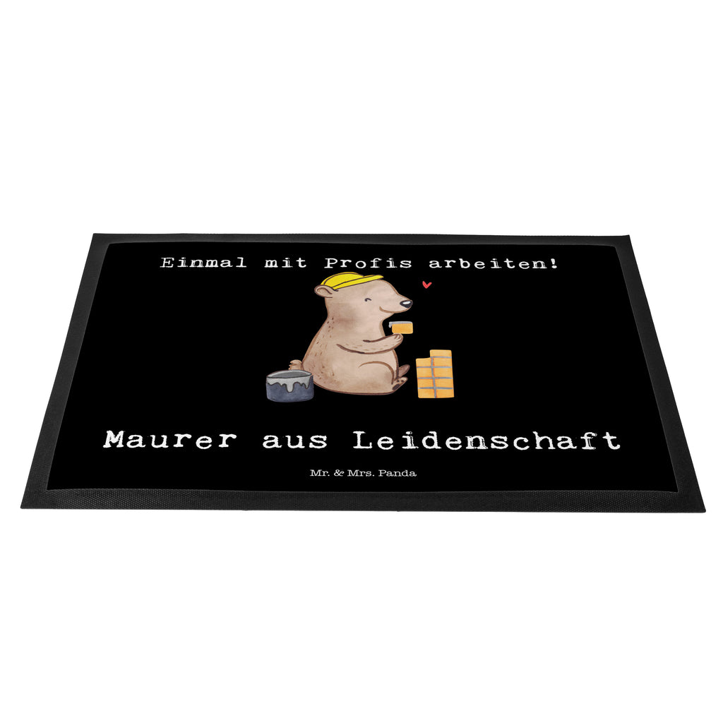 Fußmatte Maurer aus Leidenschaft Maurer, Maurermeister, Gesellenprüfung, Handwerker, Maurerbetrieb,  Türvorleger, Schmutzmatte, Fußabtreter, Matte, Schmutzfänger, Fußabstreifer, Schmutzfangmatte, Türmatte, Motivfußmatte,  Haustürmatte, Vorleger  Beruf, Ausbildung, Jubiläum, Abschied, Rente, Kollege, Kollegin, Geschenk, Schenken, Arbeitskollege, Mitarbeiter, Firma, Danke, Dankeschön