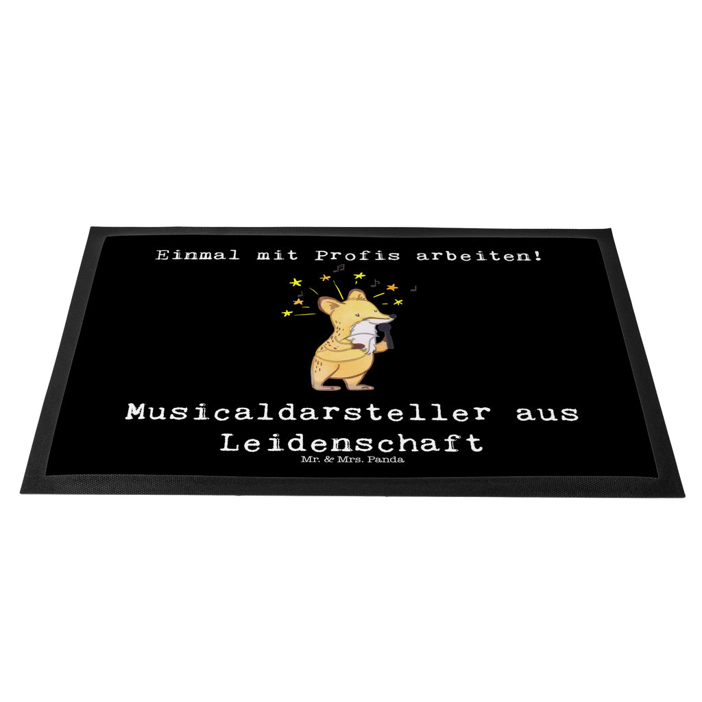 Fußmatte Musicaldarsteller aus Leidenschaft  Türvorleger, Schmutzmatte, Fußabtreter, Matte, Schmutzfänger, Fußabstreifer, Schmutzfangmatte, Türmatte, Motivfußmatte,  Haustürmatte, Vorleger  Beruf, Ausbildung, Jubiläum, Abschied, Rente, Kollege, Kollegin, Geschenk, Schenken, Arbeitskollege, Mitarbeiter, Firma, Danke, Dankeschön