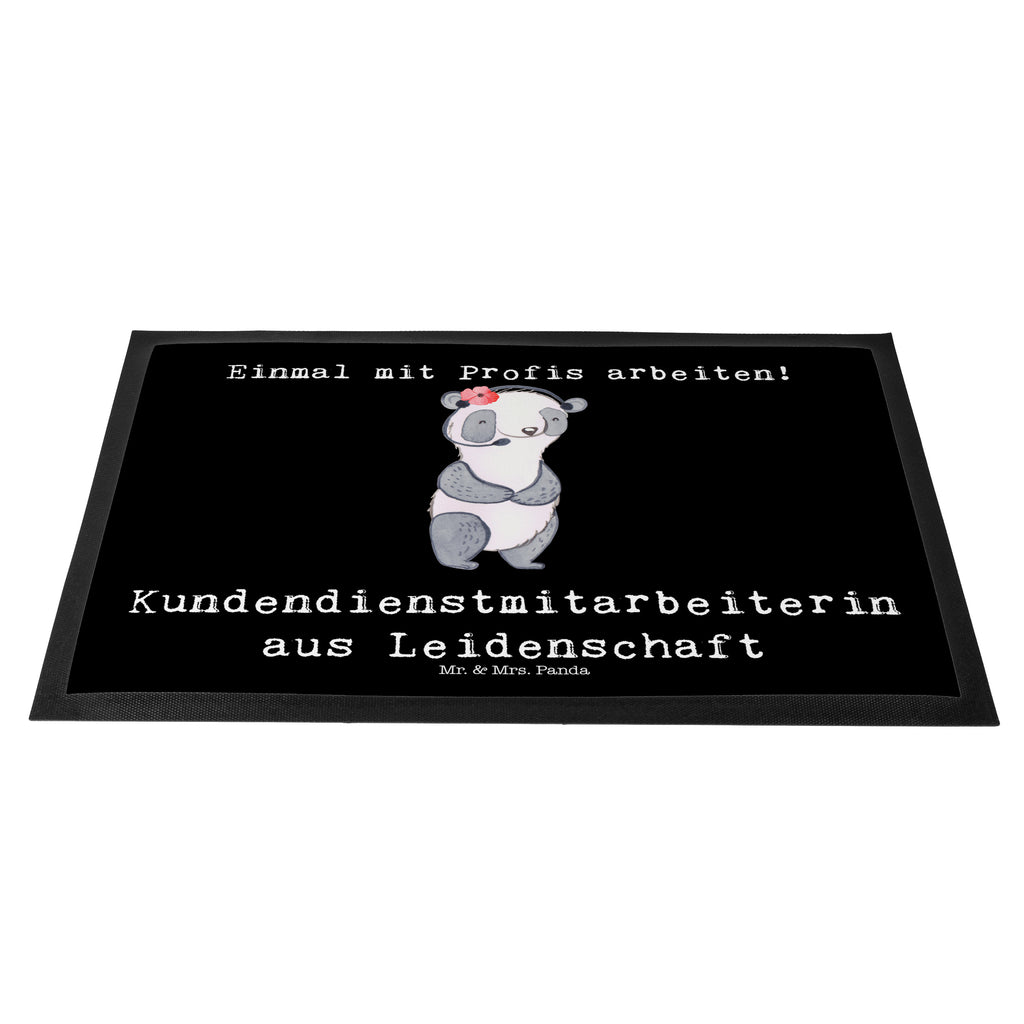 Fußmatte Kundendienstmitarbeiterin aus Leidenschaft Kundendienstmitarbeiterin, Callcenteragentin, customer service, backoffice mitarbeiter,  Türvorleger, Schmutzmatte, Fußabtreter, Matte, Schmutzfänger, Fußabstreifer, Schmutzfangmatte, Türmatte, Motivfußmatte,  Haustürmatte, Vorleger  Beruf, Ausbildung, Jubiläum, Abschied, Rente, Kollege, Kollegin, Geschenk, Schenken, Arbeitskollege, Mitarbeiter, Firma, Danke, Dankeschön