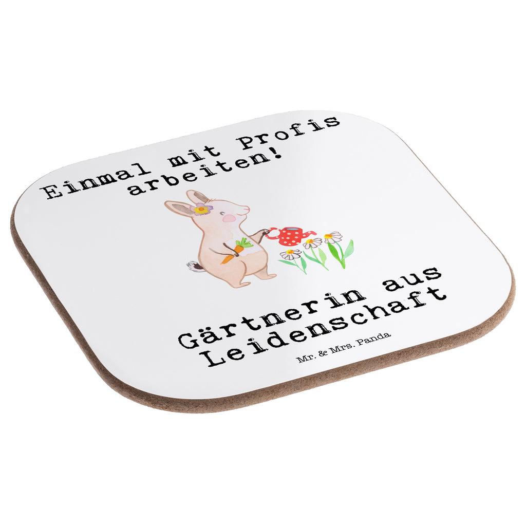 Quadratische Untersetzer Gärtnerin aus Leidenschaft Bierdeckel, Glasuntersetzer, Untersetzer Gläser, Getränkeuntersetzer, Beruf, Ausbildung, Jubiläum, Abschied, Rente, Kollege, Kollegin, Geschenk, Schenken, Arbeitskollege, Mitarbeiter, Firma, Danke, Dankeschön, Gärtnerin, Gartenplaner, Gärtnerei, Gartenbau, Hobbygärtnerin, Garten- und Landschaftsbauerin