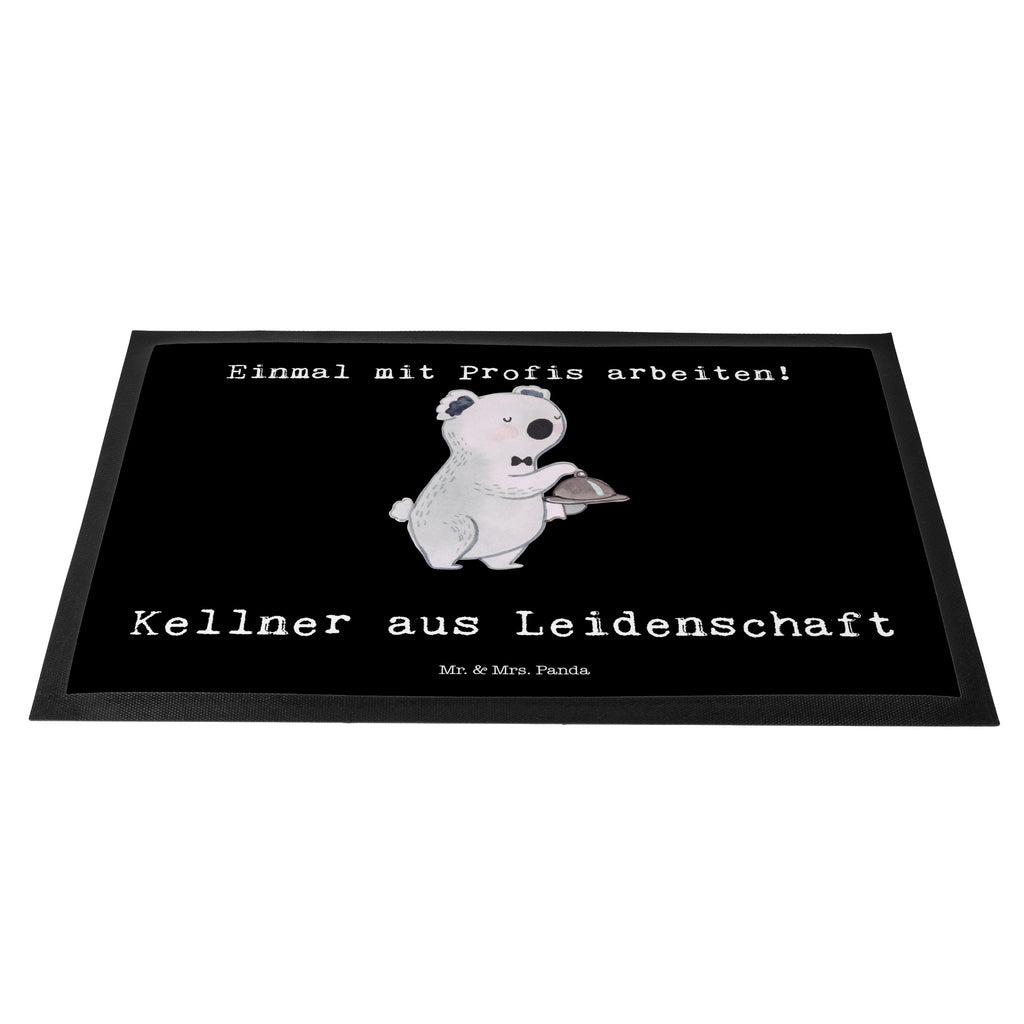 Fußmatte Kellner aus Leidenschaft Kellner, Servicekraft, Restaurant, Ober, Ausbildung,  Türvorleger, Schmutzmatte, Fußabtreter, Matte, Schmutzfänger, Fußabstreifer, Schmutzfangmatte, Türmatte, Motivfußmatte,  Haustürmatte, Vorleger  Beruf, Ausbildung, Jubiläum, Abschied, Rente, Kollege, Kollegin, Geschenk, Schenken, Arbeitskollege, Mitarbeiter, Firma, Danke, Dankeschön