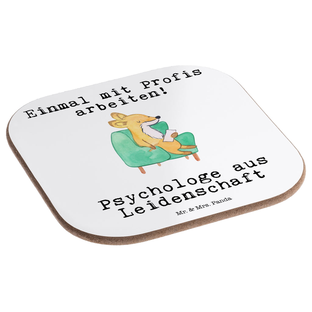 Quadratische Untersetzer Psychologe aus Leidenschaft Bierdeckel, Glasuntersetzer, Untersetzer Gläser, Getränkeuntersetzer, Beruf, Ausbildung, Jubiläum, Abschied, Rente, Kollege, Kollegin, Geschenk, Schenken, Arbeitskollege, Mitarbeiter, Firma, Danke, Dankeschön, Psychologe, Therapeut, Studium