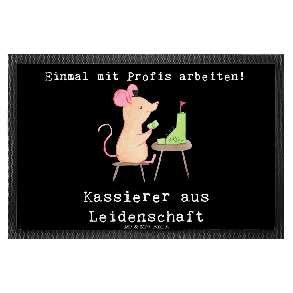 Fußmatte Kassierer aus Leidenschaft Kassierer, Kassenwart, Mitarbeiter Kasse, Türvorleger, Schmutzmatte, Fußabtreter, Matte, Schmutzfänger, Fußabstreifer, Schmutzfangmatte, Türmatte, Motivfußmatte,  Haustürmatte, Vorleger  Beruf, Ausbildung, Jubiläum, Abschied, Rente, Kollege, Kollegin, Geschenk, Schenken, Arbeitskollege, Mitarbeiter, Firma, Danke, Dankeschön