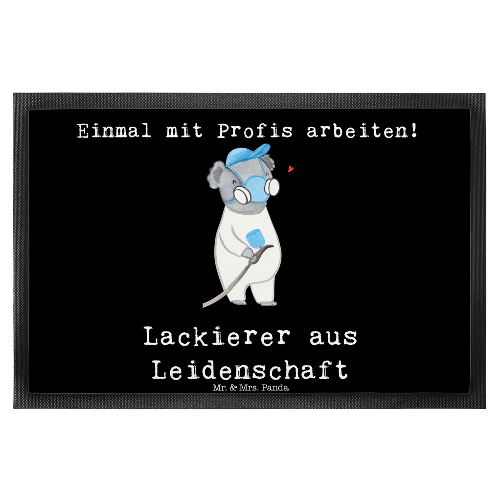 Fußmatte Lackierer aus Leidenschaft Lackierer, Lackierermeister, Werkstatt Lackierer, Ausbildung, Gesellenprüfung,  Türvorleger, Schmutzmatte, Fußabtreter, Matte, Schmutzfänger, Fußabstreifer, Schmutzfangmatte, Türmatte, Motivfußmatte,  Haustürmatte, Vorleger  Beruf, Ausbildung, Jubiläum, Abschied, Rente, Kollege, Kollegin, Geschenk, Schenken, Arbeitskollege, Mitarbeiter, Firma, Danke, Dankeschön