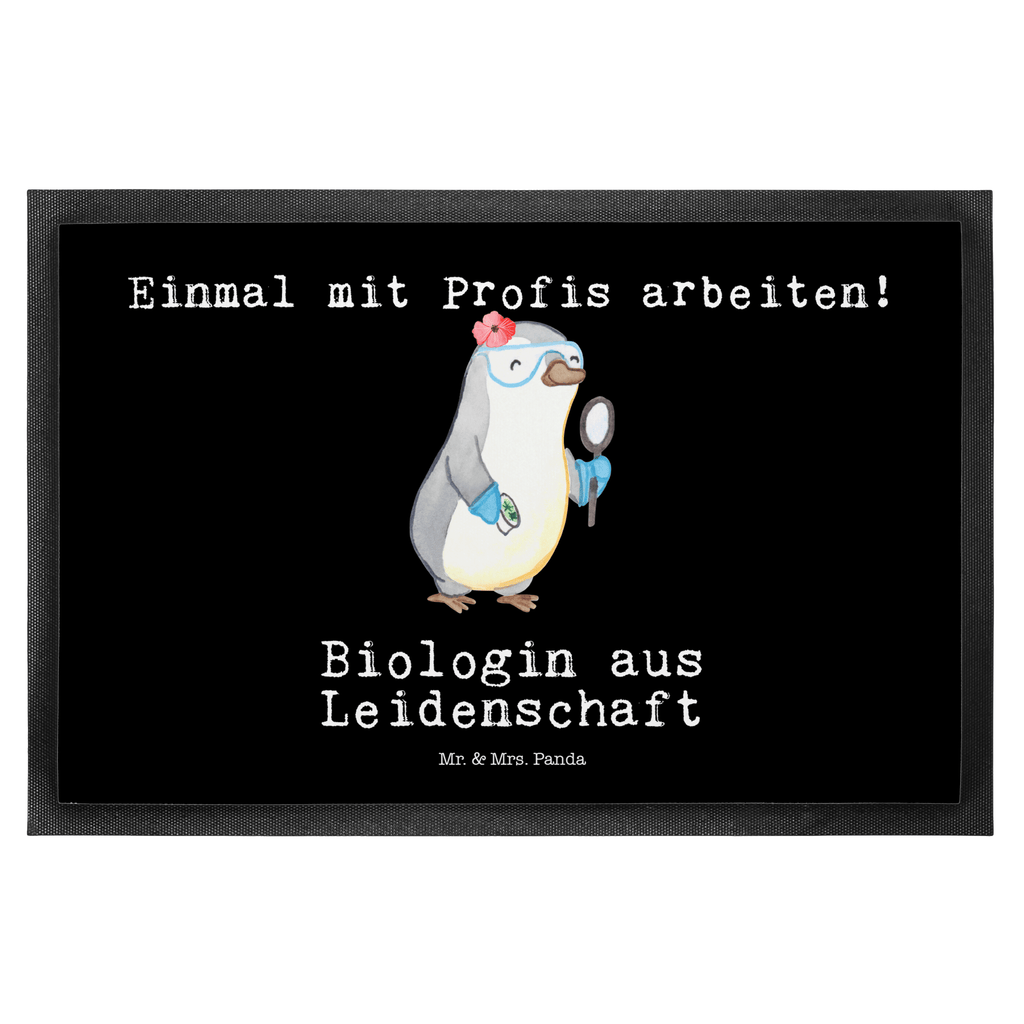 Fußmatte Biologin aus Leidenschaft Biologin, Biologie, Naturwissenschaftlerin, Labor, Studium, Bachelor, Master,  Türvorleger, Schmutzmatte, Fußabtreter, Matte, Schmutzfänger, Fußabstreifer, Schmutzfangmatte, Türmatte, Motivfußmatte,  Haustürmatte, Vorleger  Beruf, Ausbildung, Jubiläum, Abschied, Rente, Kollege, Kollegin, Geschenk, Schenken, Arbeitskollege, Mitarbeiter, Firma, Danke, Dankeschön