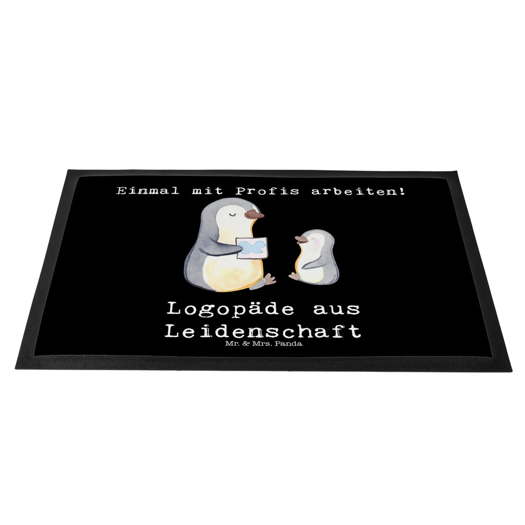 Fußmatte Logopäde aus Leidenschaft Logopäde, Logopädie, Ausbildung, Studium,  Türvorleger, Schmutzmatte, Fußabtreter, Matte, Schmutzfänger, Fußabstreifer, Schmutzfangmatte, Türmatte, Motivfußmatte,  Haustürmatte, Vorleger  Beruf, Ausbildung, Jubiläum, Abschied, Rente, Kollege, Kollegin, Geschenk, Schenken, Arbeitskollege, Mitarbeiter, Firma, Danke, Dankeschön