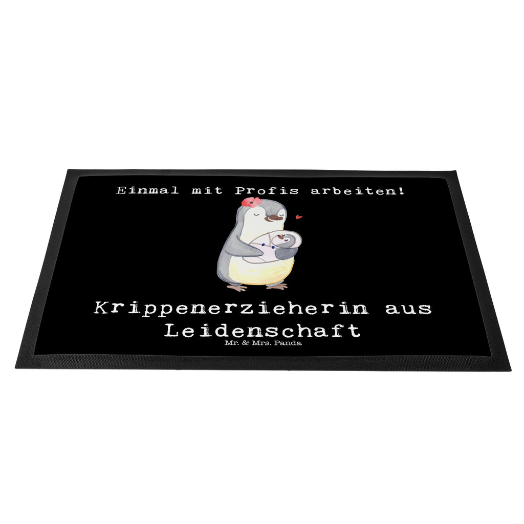 Fußmatte Krippenerzieherin aus Leidenschaft Türvorleger, Schmutzmatte, Fußabtreter, Matte, Schmutzfänger, Fußabstreifer, Schmutzfangmatte, Türmatte, Motivfußmatte, Haustürmatte, Vorleger, Beruf, Ausbildung, Jubiläum, Abschied, Rente, Kollege, Kollegin, Geschenk, Schenken, Arbeitskollege, Mitarbeiter, Firma, Danke, Dankeschön, Krippenerzieherin, Kindertagesstätte, KITA, Eröffnung, Erzieherin, Pädagogin