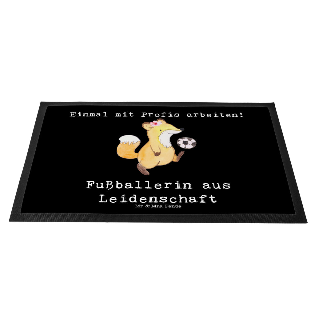 Fußmatte Fußballerin aus Leidenschaft Fußballerin, Fußballspielerin, Profi Fußballerin, Fußballspiel, Glücksbringer,  Türvorleger, Schmutzmatte, Fußabtreter, Matte, Schmutzfänger, Fußabstreifer, Schmutzfangmatte, Türmatte, Motivfußmatte,  Haustürmatte, Vorleger  Beruf, Ausbildung, Jubiläum, Abschied, Rente, Kollege, Kollegin, Geschenk, Schenken, Arbeitskollege, Mitarbeiter, Firma, Danke, Dankeschön