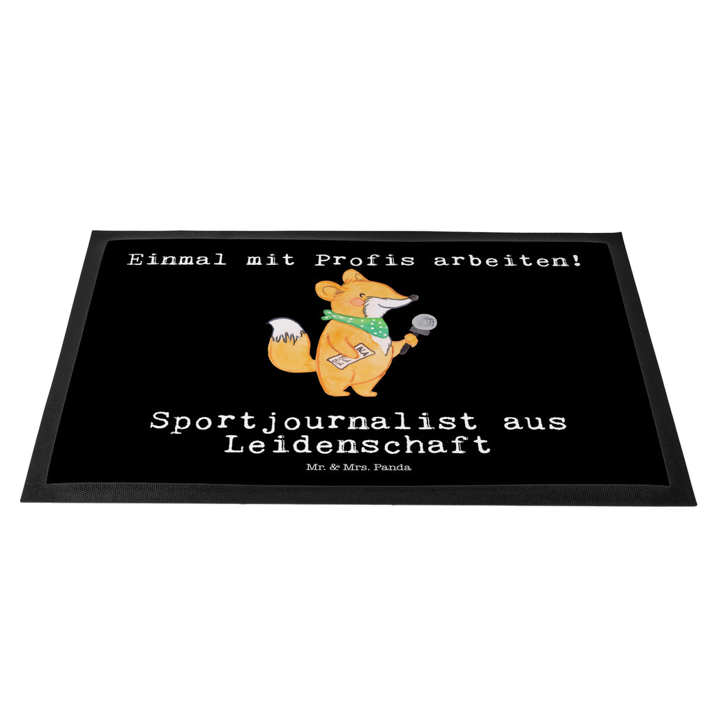 Fußmatte Sportjournalist aus Leidenschaft Sportjournalist, Journalist, Reporter, Redakteur,  Pressebüro, Ausbildung  , Studium Türvorleger, Schmutzmatte, Fußabtreter, Matte, Schmutzfänger, Fußabstreifer, Schmutzfangmatte, Türmatte, Motivfußmatte,  Haustürmatte, Vorleger  Beruf, Ausbildung, Jubiläum, Abschied, Rente, Kollege, Kollegin, Geschenk, Schenken, Arbeitskollege, Mitarbeiter, Firma, Danke, Dankeschön